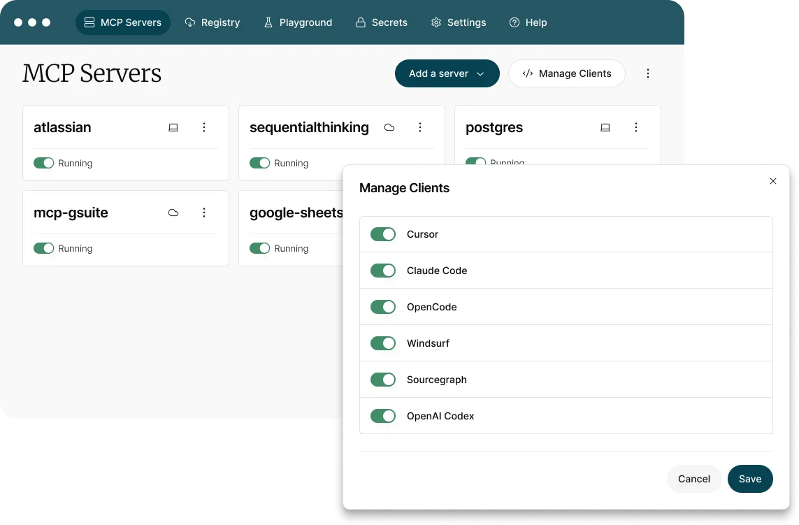 ToolHive UI screenshot ToolHive UI screenshot